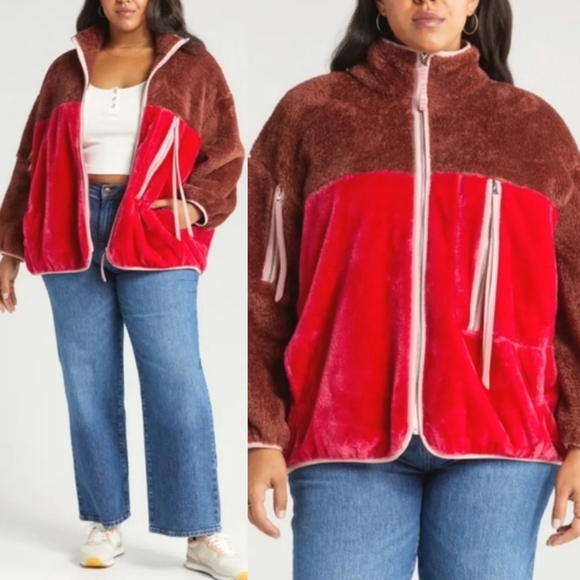 NWT UGG Marlene II Zip Front Fleece Jacket Size Large Retail $138 - Picture 1 of 14